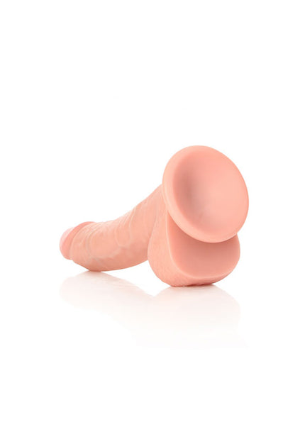 REALROCK Realistic Regular Curved Dong with Balls - 20.5 cm - Flesh 20.5 cm (8'') Dong