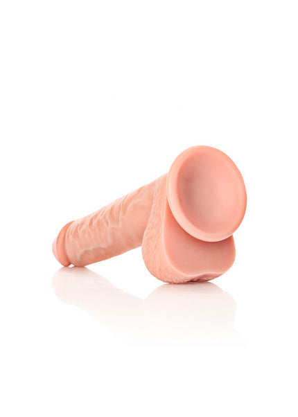 REALROCK Straight Realistic Dildo with Balls - 25.5 cm - Flesh 25.5 cm (10'') Dong
