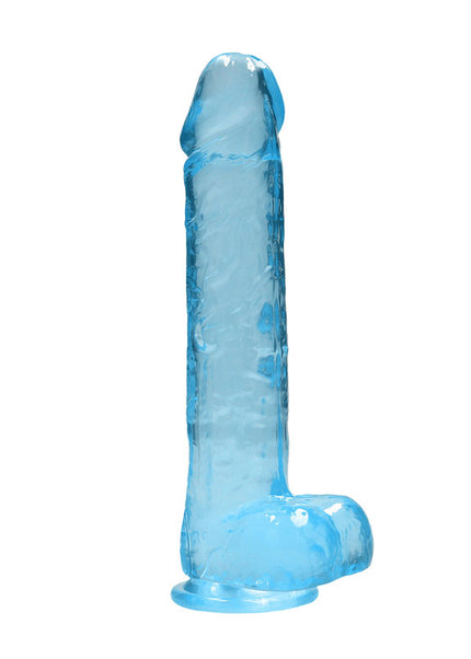 REALROCK Realistic Dildo With Balls 10'' - Blue 25 cm Dong