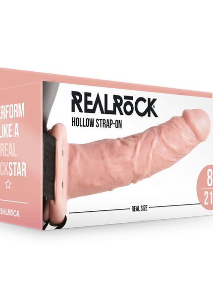 REALROCK Hollow Strap-on - 20.5 cm Flesh - Flesh 20.5 cm Hollow Strap-On