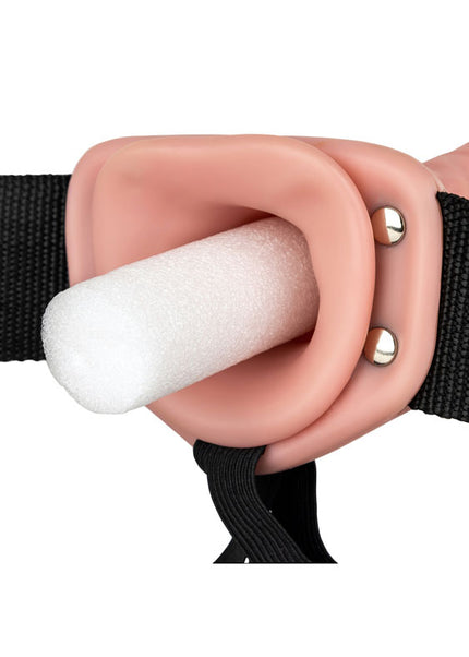 REALROCK Hollow Strap-on - 20.5 cm Flesh - Flesh 20.5 cm Hollow Strap-On