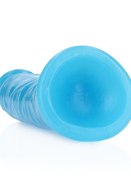 REALROCK 15.5 cm Slim Glow in the Dark Neon - Blue - Glow in Dark Blue 15.5 cm (6'') Dong