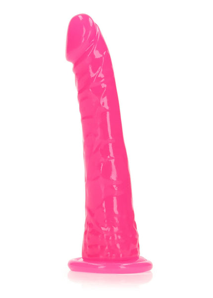 REALROCK 15.5 cm Slim Glow in the Dark Neon - Pink - Glow in Dark Pink 15.5 cm (6'') Dong