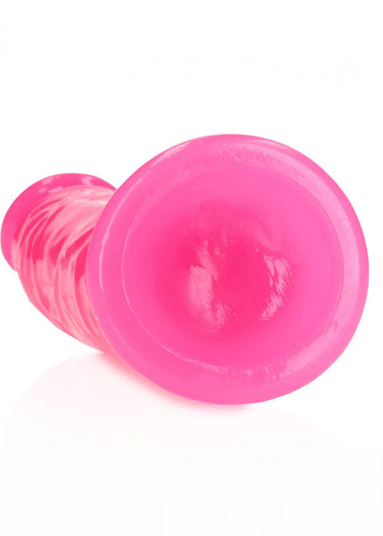 REALROCK 15.5 cm Slim Glow in the Dark Neon - Pink - Glow in Dark Pink 15.5 cm (6'') Dong