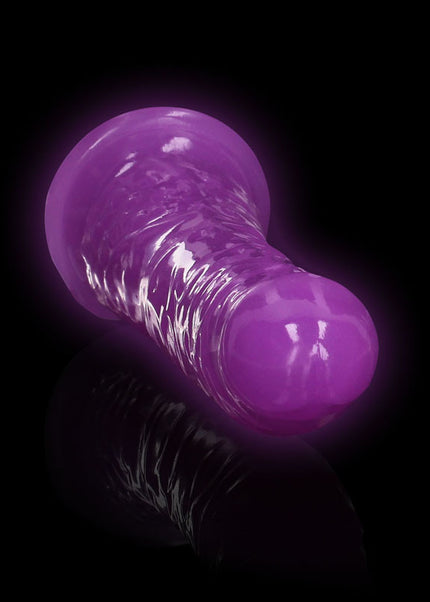 REALROCK 15.5 cm Slim Glow in the Dark Neon - Purple - Glow in Dark Purple 15.5 cm (6'') Dong