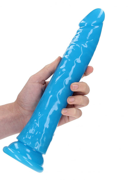REALROCK 29 cm Slim Glow in the Dark Neon - Blue - Glow in Dark Blue 29 cm (11'') Dong