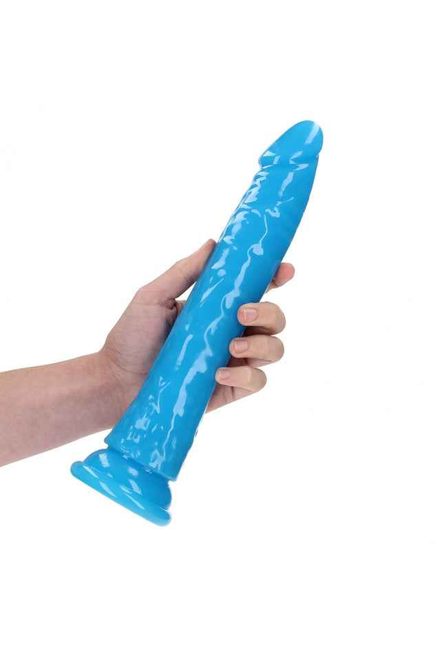 REALROCK 29 cm Slim Glow in the Dark Neon - Blue - Glow in Dark Blue 29 cm (11'') Dong