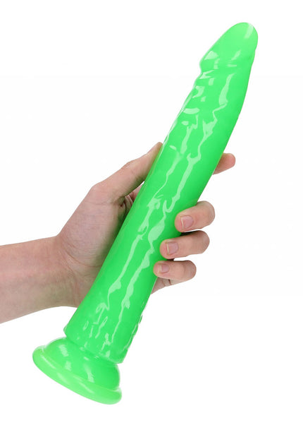 REALROCK 29 cm Slim Glow in the Dark Neon - Green - Glow in Dark Green 29 cm (11'') Dong
