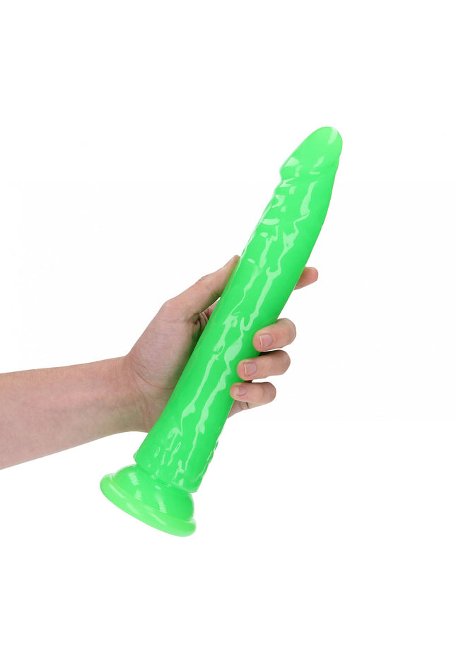REALROCK 29 cm Slim Glow in the Dark Neon - Green - Glow in Dark Green 29 cm (11'') Dong