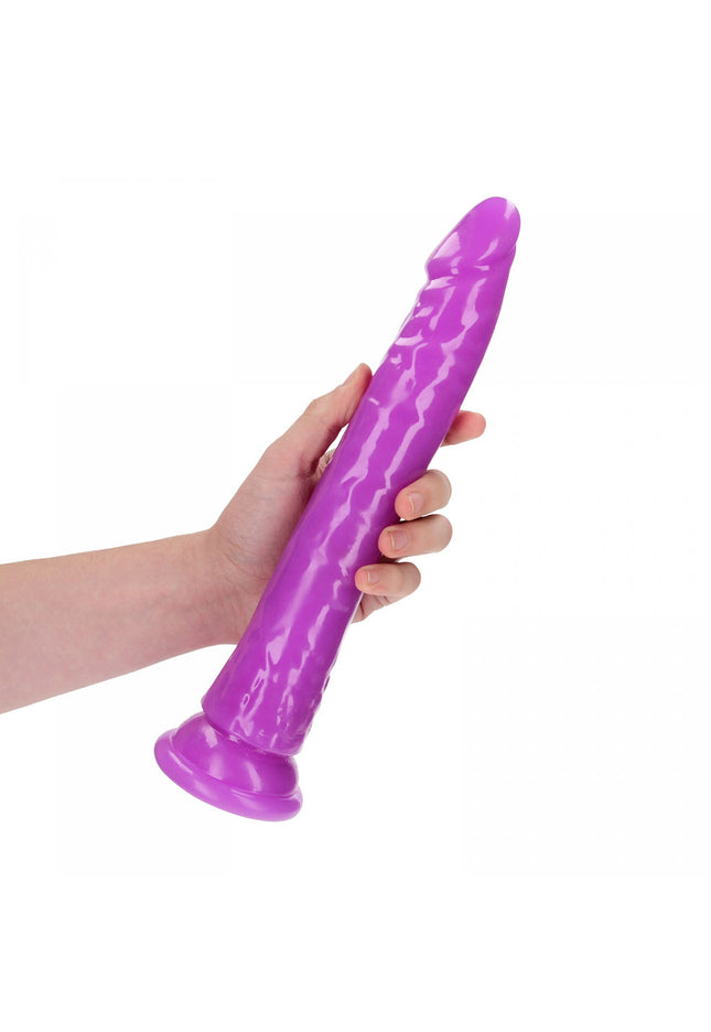REALROCK 29 cm Slim Glow in the Dark Neon - Purple - Glow in Dark Purple 29 cm (11'') Dong