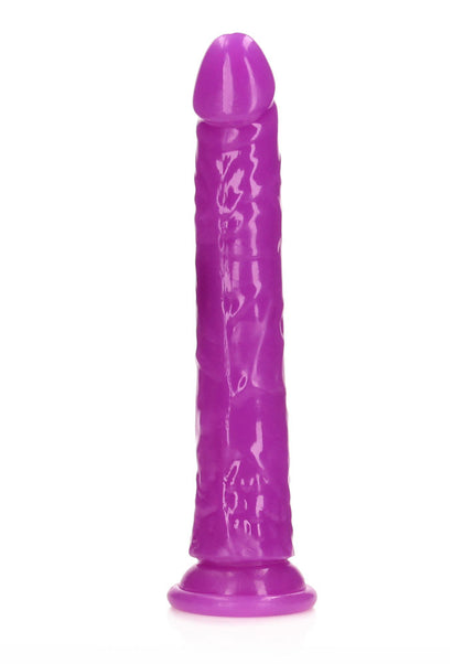 REALROCK 29 cm Slim Glow in the Dark Neon - Purple - Glow in Dark Purple 29 cm (11'') Dong
