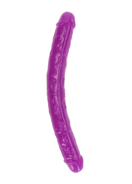 REALROCK 38 cm Double Dong Glow - Purple - Purple 38 cm (15'') Double Dong