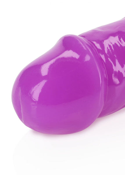 REALROCK 38 cm Double Dong Glow - Purple - Purple 38 cm (15'') Double Dong