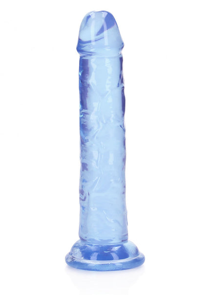 REALROCK 15.5 cm Straight Dildo - Blue - Blue 15.5 cm (6'') Dong