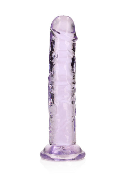REALROCK 15.5 cm Straight Dildo - Purple - Purple 15.5 cm (6'') Dong