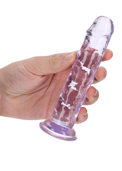 REALROCK 15.5 cm Straight Dildo - Purple - Purple 15.5 cm (6'') Dong