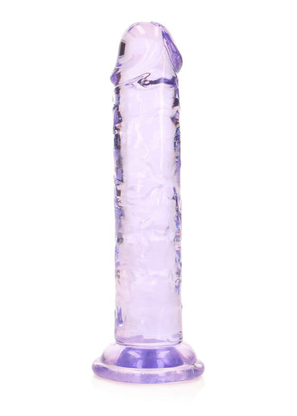 REALROCK 15.5 cm Straight Dildo - Purple - Purple 15.5 cm (6'') Dong