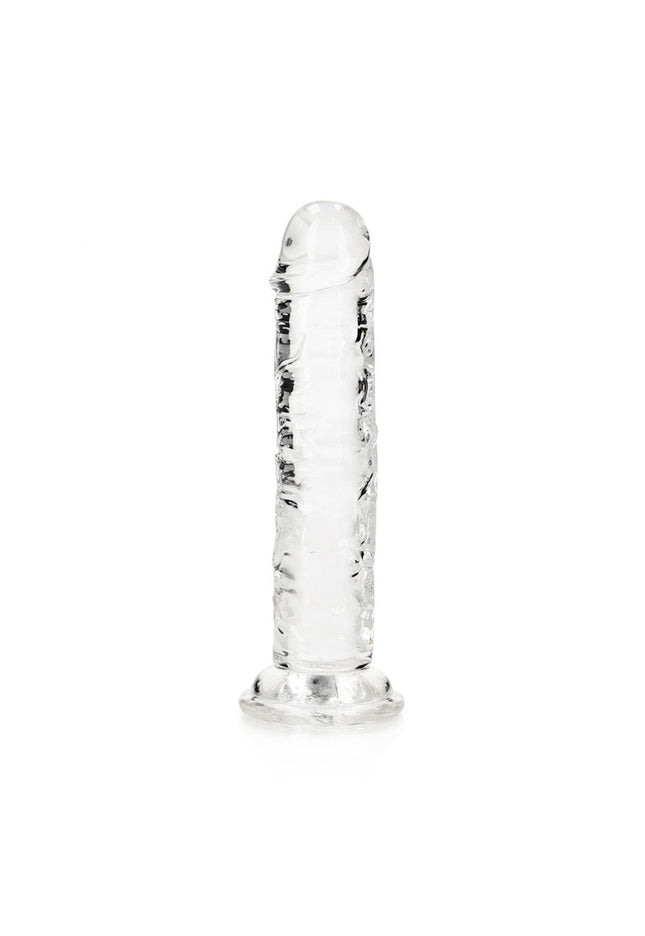 REALROCK 15.5 cm Straight Dildo - Clear - Clear 15.5 cm (6'') Dong