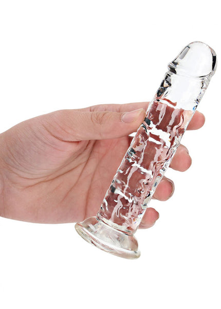 REALROCK 15.5 cm Straight Dildo - Clear - Clear 15.5 cm (6'') Dong