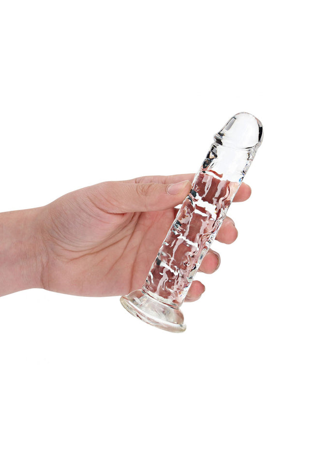 REALROCK 15.5 cm Straight Dildo - Clear - Clear 15.5 cm (6'') Dong