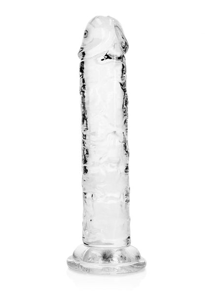 REALROCK 15.5 cm Straight Dildo - Clear - Clear 15.5 cm (6'') Dong