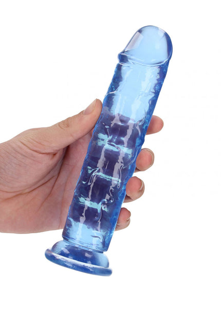 REALROCK 18 cm Straight Dildo - Blue - Blue 18 cm (7'') Dong