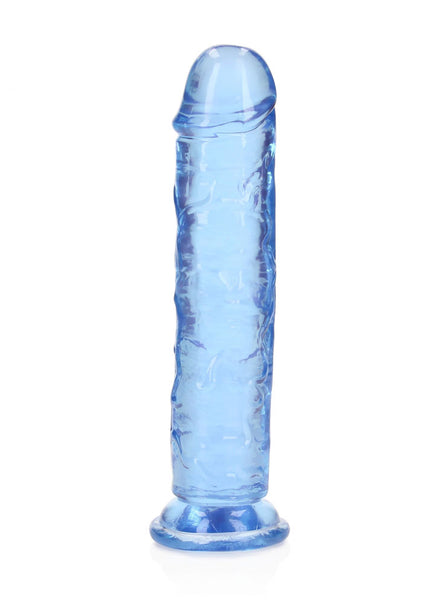 REALROCK 18 cm Straight Dildo - Blue - Blue 18 cm (7'') Dong