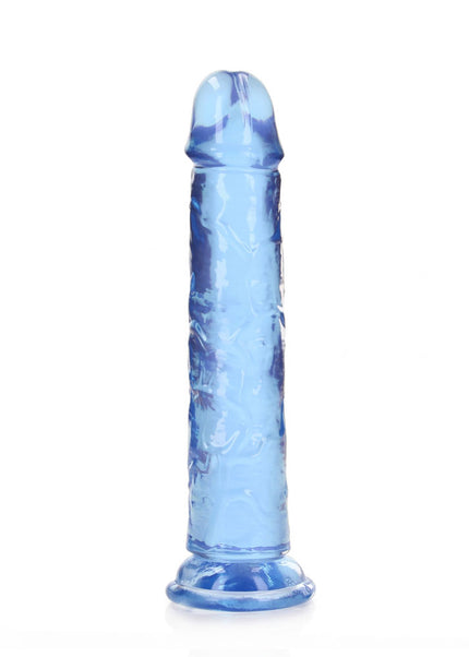 REALROCK 18 cm Straight Dildo - Blue - Blue 18 cm (7'') Dong