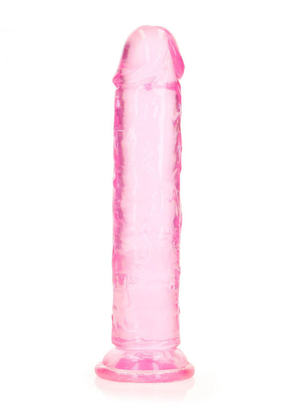 REALROCK 18 cm Straight Dildo - Pink - Pink 18 cm (7'') Dong