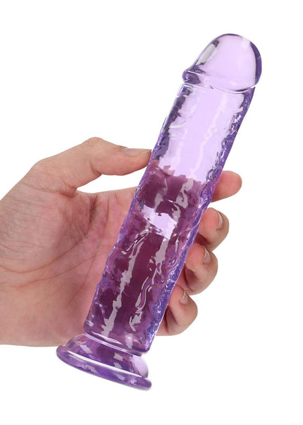 REALROCK 18 cm Straight Dildo - Purple - Purple 18 cm (7'') Dong