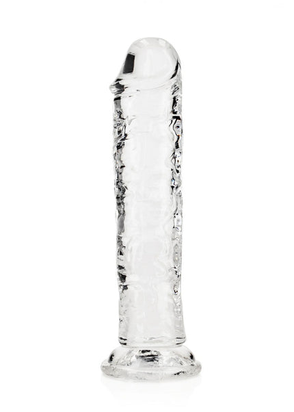 REALROCK 18 cm Straight Dildo - Clear - Clear 18 cm (7'') Dong