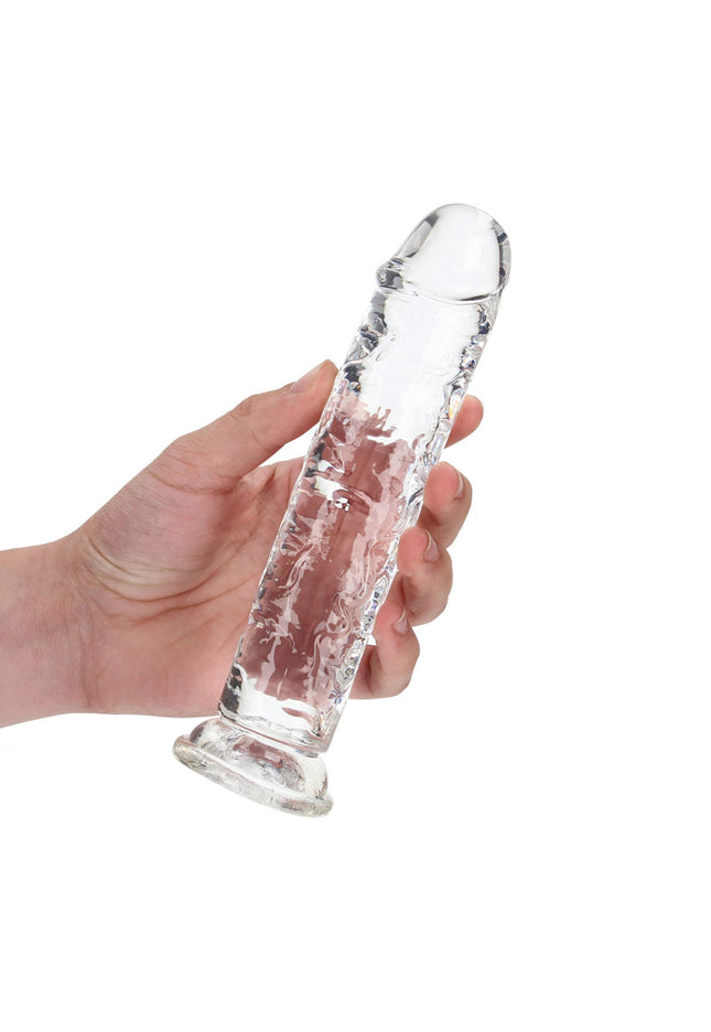 REALROCK 18 cm Straight Dildo - Clear - Clear 18 cm (7'') Dong