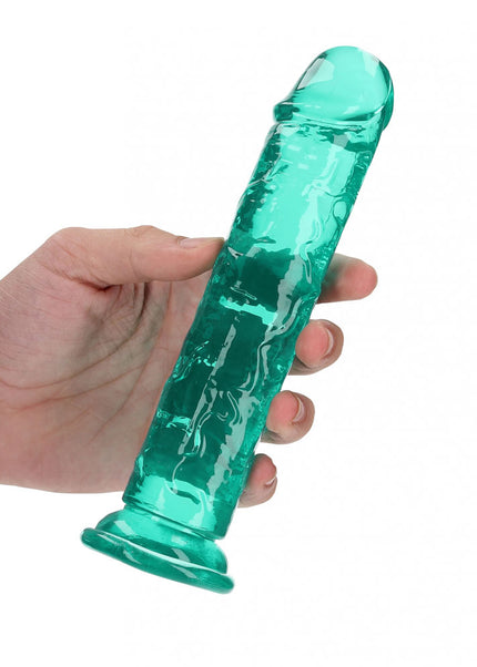 REALROCK 18 cm Straight Dildo - Turquoise - Turquoise 18 cm (7'') Dong