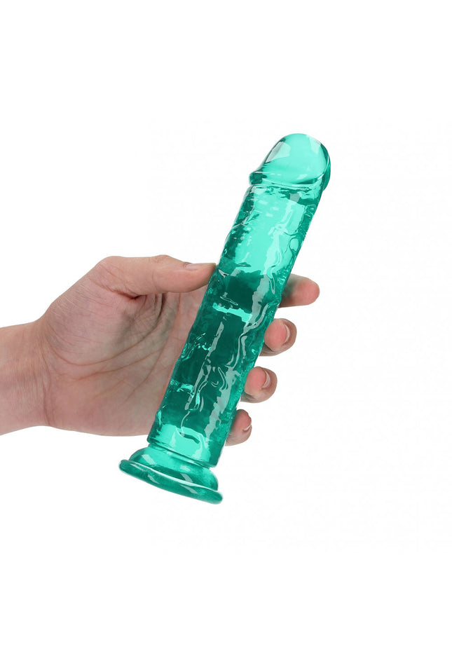 REALROCK 18 cm Straight Dildo - Turquoise - Turquoise 18 cm (7'') Dong
