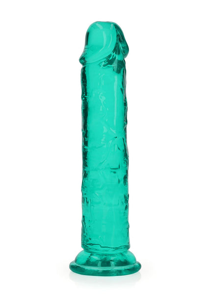 REALROCK 18 cm Straight Dildo - Turquoise - Turquoise 18 cm (7'') Dong