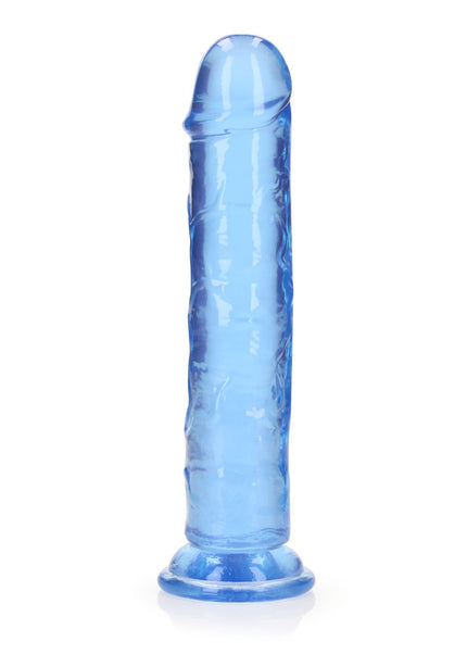 REALROCK 20 cm Straight Dildo - Blue - Blue 20 cm (8'') Dong