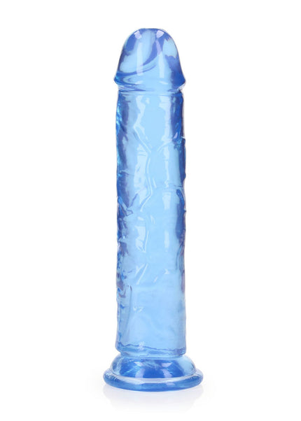 REALROCK 20 cm Straight Dildo - Blue - Blue 20 cm (8'') Dong