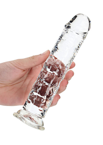 REALROCK 20 cm Straight Dildo - Transparent - Clear 20 cm (8'') Dong