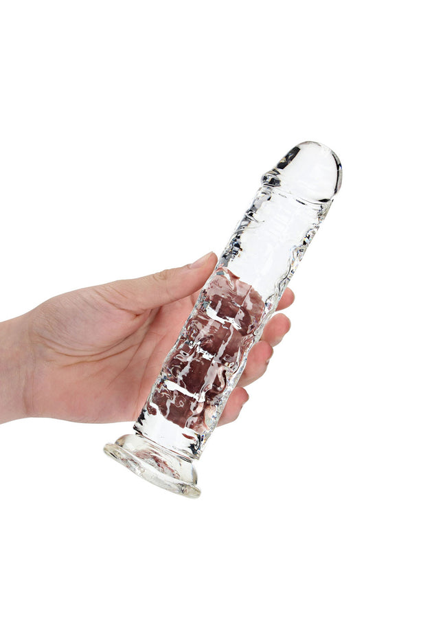 REALROCK 20 cm Straight Dildo - Transparent - Clear 20 cm (8'') Dong