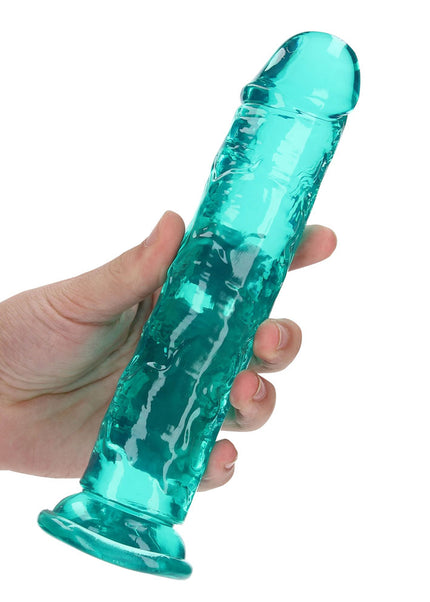 REALROCK 20 cm Straight Dildo - Turquoise - Turquoise 20 cm (8'') Dong