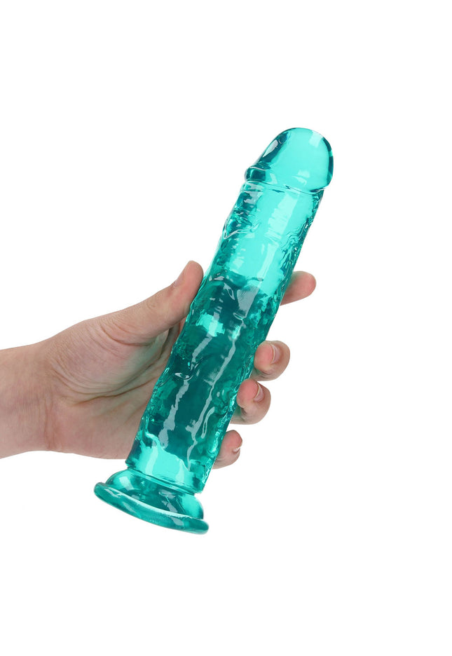 REALROCK 20 cm Straight Dildo - Turquoise - Turquoise 20 cm (8'') Dong