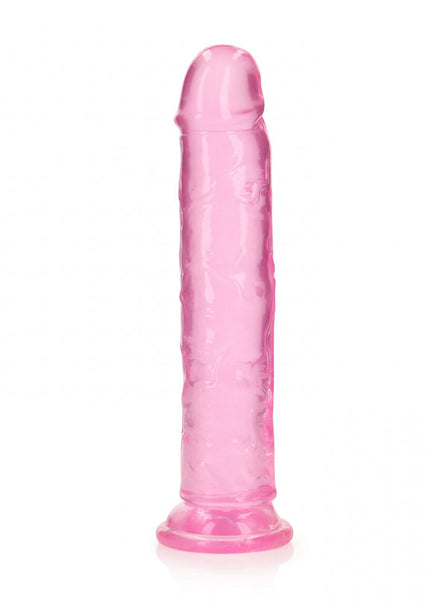 REALROCK 25 cm Straight Dildo - Pink - Pink 25 cm (10'') Dong