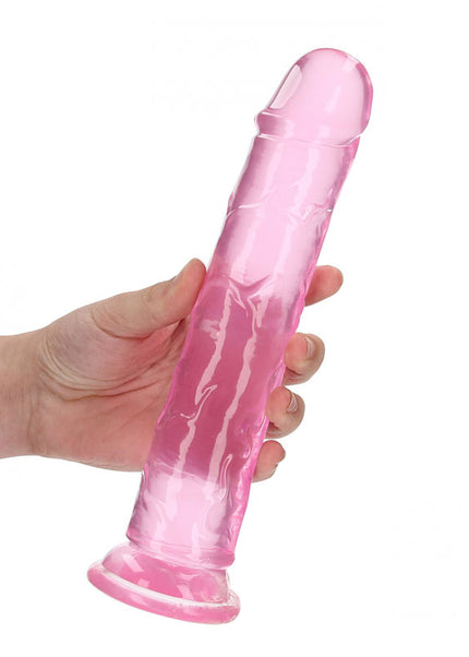 REALROCK 25 cm Straight Dildo - Pink - Pink 25 cm (10'') Dong