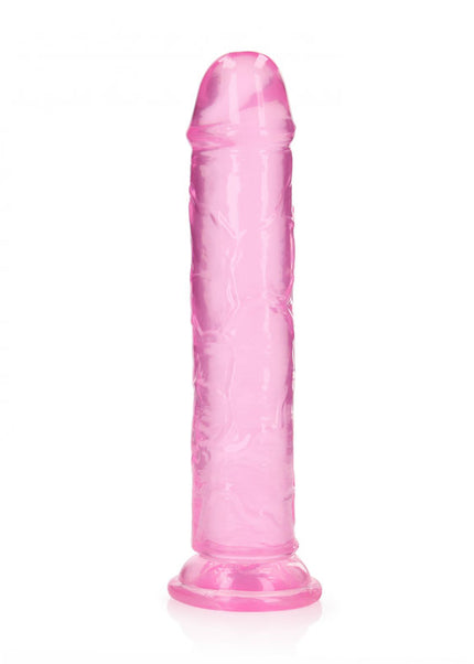 REALROCK 25 cm Straight Dildo - Pink - Pink 25 cm (10'') Dong