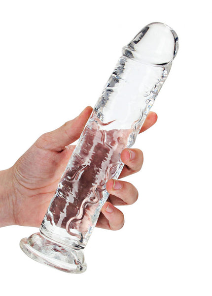 REALROCK 25 cm Straight Dildo - Clear - Clear 25 cm (10'') Dong