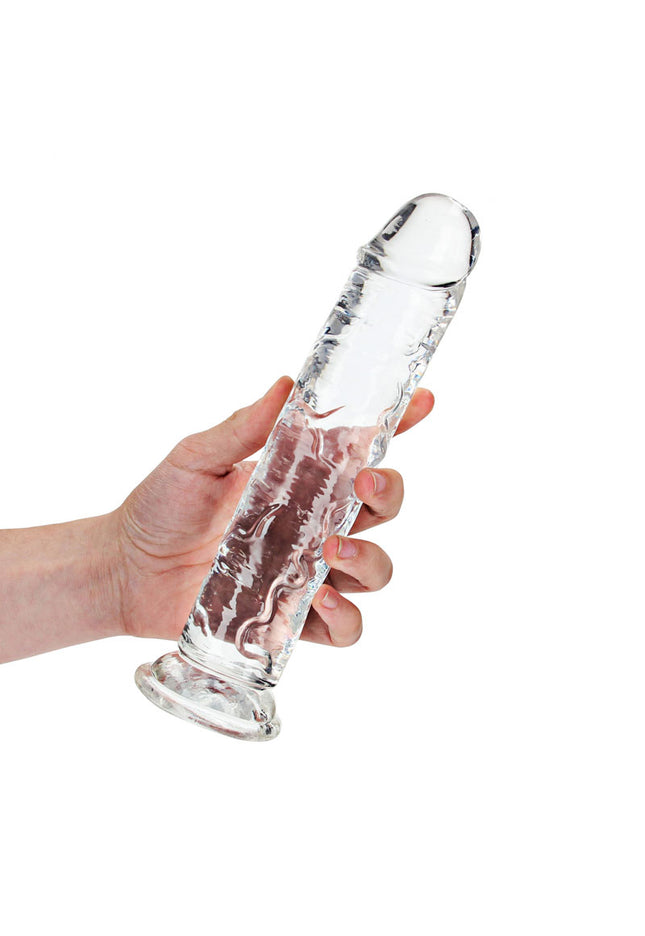REALROCK 25 cm Straight Dildo - Clear - Clear 25 cm (10'') Dong