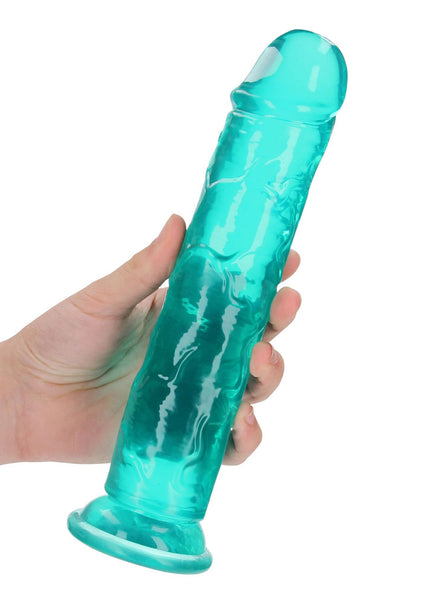REALROCK 25 cm Straight Dildo - Turquoise - Turquoise 25 cm (10'') Dong