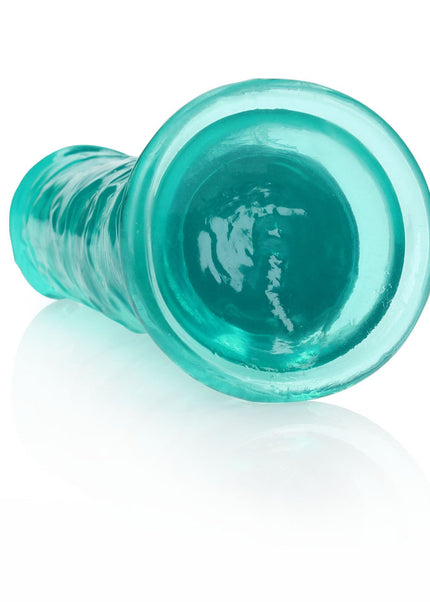 REALROCK 25 cm Straight Dildo - Turquoise - Turquoise 25 cm (10'') Dong
