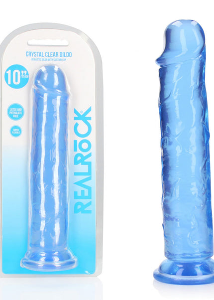 REALROCK 28 cm Straight Dildo - Blue - Blue 28 cm (10'') Dong