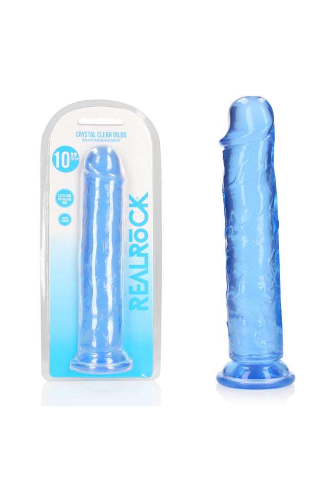 REALROCK 28 cm Straight Dildo - Blue - Blue 28 cm (10'') Dong